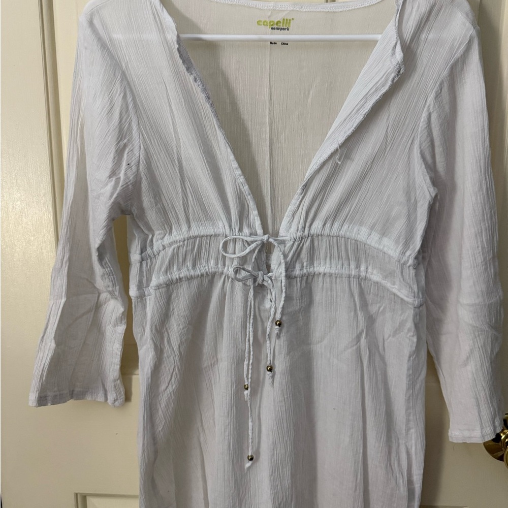 Capelli of New York White Swim Coverup